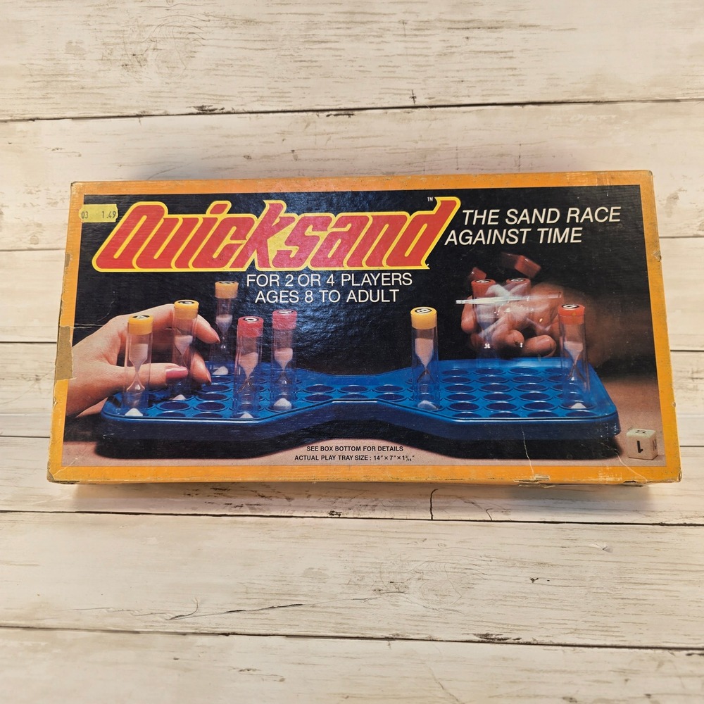 Vintage 1981 Quicksand Board Game Whitman The Sand Race Against Time Complete